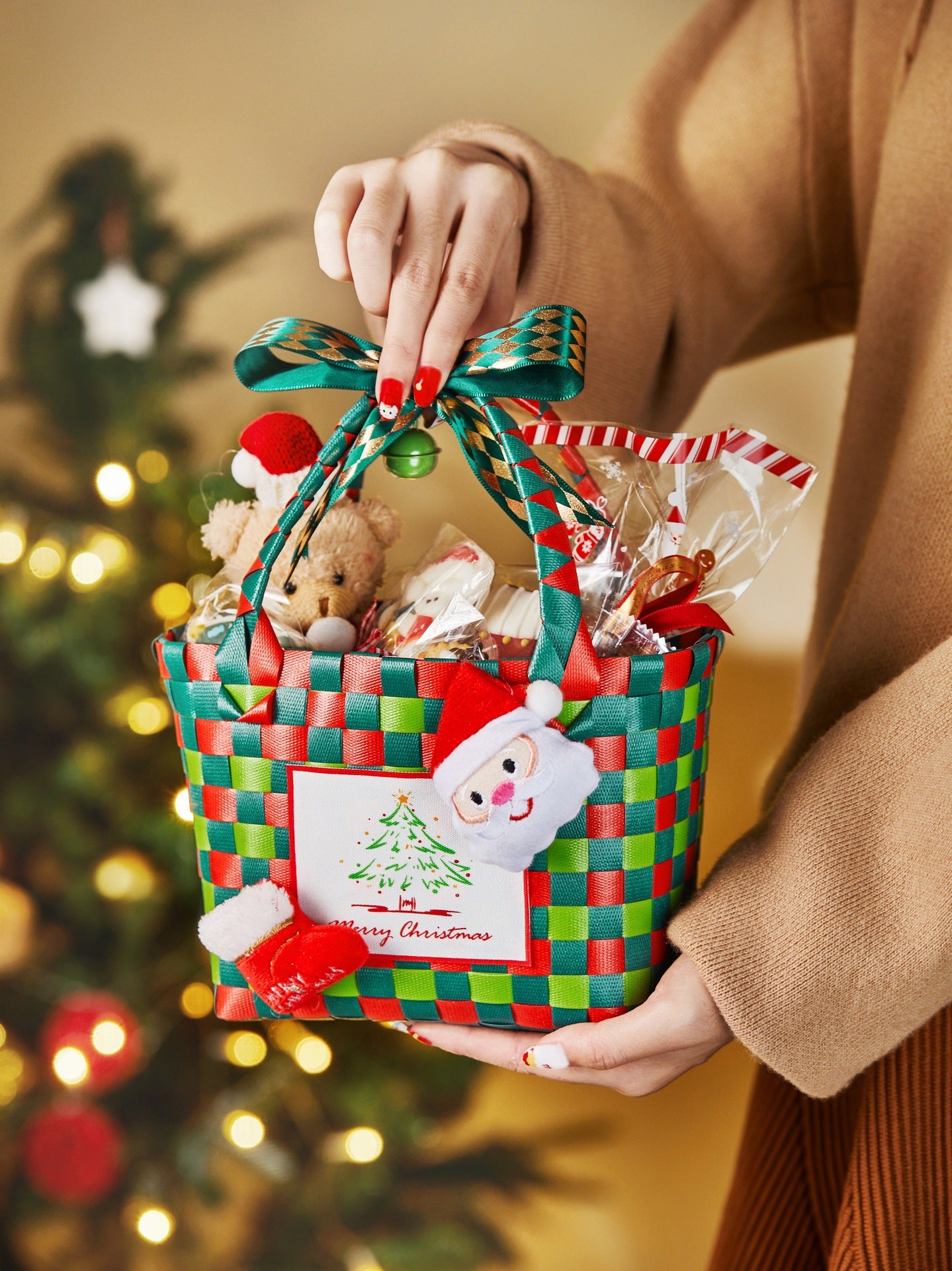 Christmas Basket Gift Box Baking Dessert Cookies